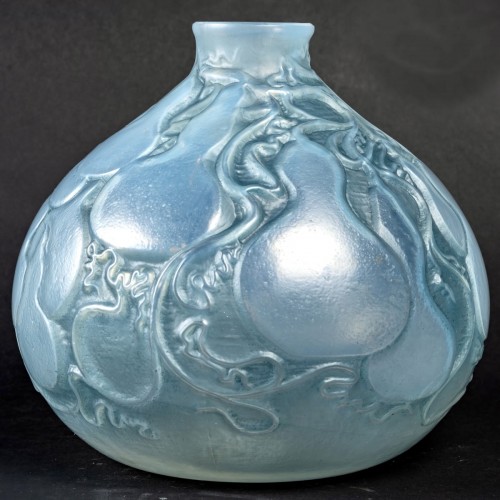 1914 René Lalique - Vase Courges - Verrerie, Cristallerie Style Art Déco