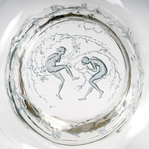 1912 René Lalique - Carafe Deux Danseuses - Verrerie, Cristallerie Style Art Déco