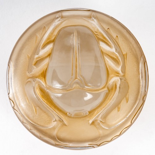 Glass & Crystal  - 1909 René Lalique Box Scarabée For Louis Toussaint Piver