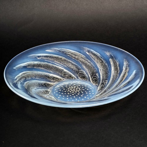 20th century - 1921 René Lalique - Plate Bowl Dish Poissons