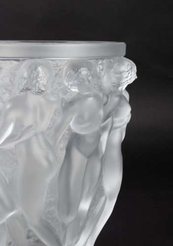 Lalique France d'Après René Lalique - Vase Bacchantes  - Verrerie, Cristallerie Style Art Déco