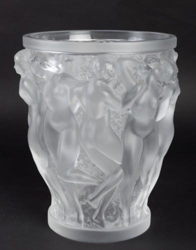 XXe siècle - Lalique France d'Après René Lalique - Vase Bacchantes 