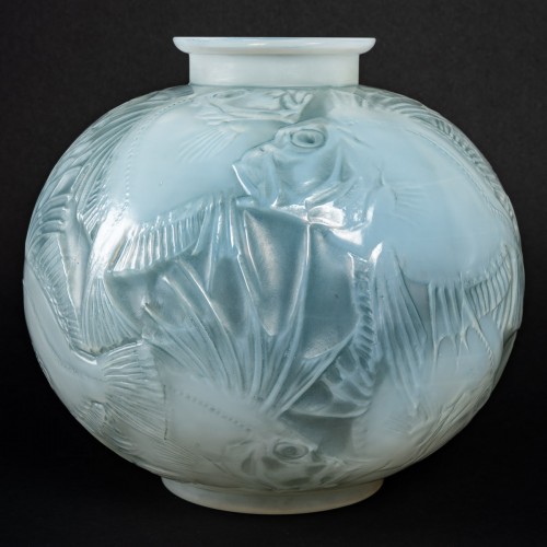 1921 René Lalique - Vase Poissons - Verrerie, Cristallerie Style Art Déco