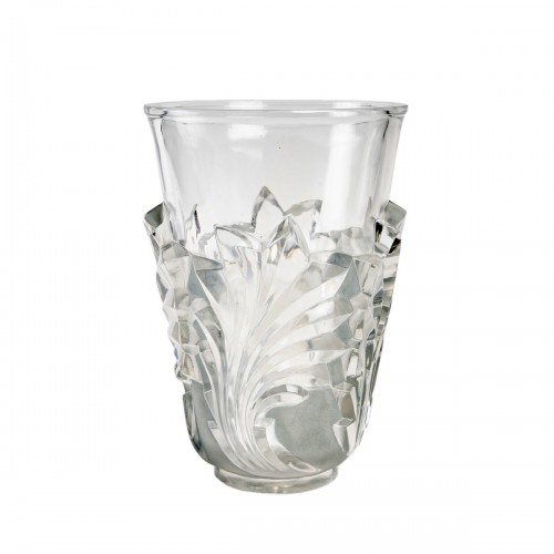 Marc Lalique - Vase Surcouf Feuilles