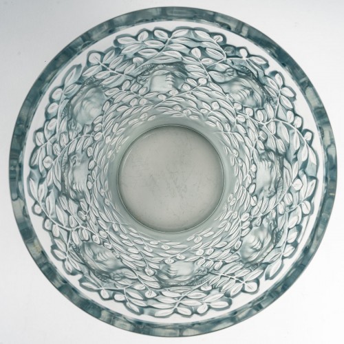 20th century - 1938 René Lalique - Vase Silènes