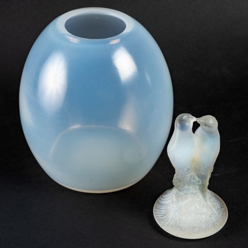 Verrerie, Cristallerie  - 1925 René Lalique - Vase Tourterelles