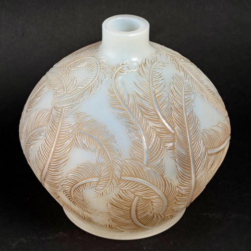 1920 René Lalique - Vase Plumes - Art Déco