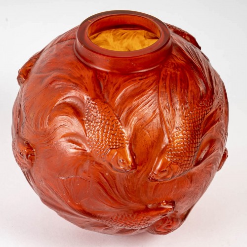 1924 René Lalique - Vase Formose - Verrerie, Cristallerie Style Art Déco