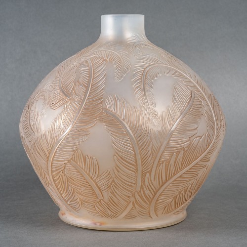 Art Déco - 1920 René Lalique - Vase Plumes