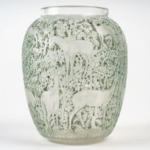 1931 René Lalique - Vase Biches - Glass & Crystal Style Art Déco