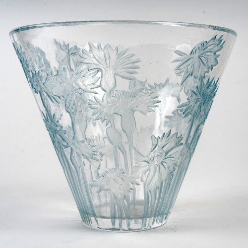 1914 René Lalique - Vase Bluets - Art nouveau