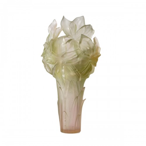 Daum France - Vase Magnum Amaryllis - Edition Limitée Numérotée