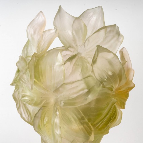 Glass & Crystal  - Daum France - Vase Magnum Amaryllis - Numbered Limited Edition