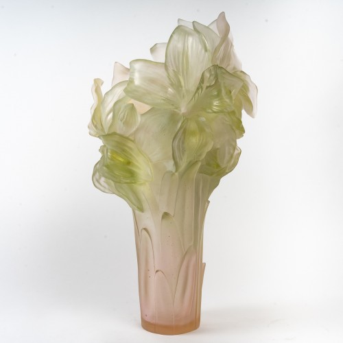 Daum France - Vase Magnum Amaryllis - Edition Limitée Numérotée - 