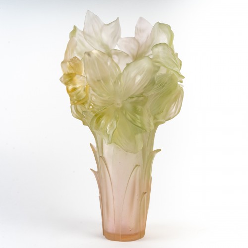  - Daum France - Vase Magnum Amaryllis - Edition Limitée Numérotée