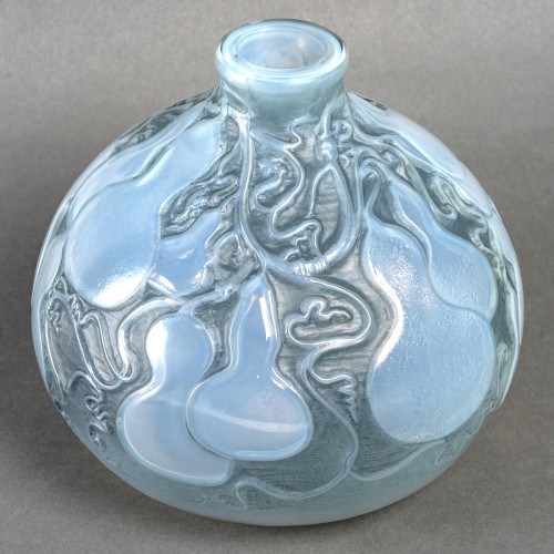 1914 René Lalique - Vase Courges - Verrerie, Cristallerie Style Art Déco