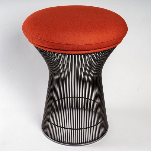 20th century - Warren Platner - Knoll International - Kvadrat Tonus Stool Bronze Metal