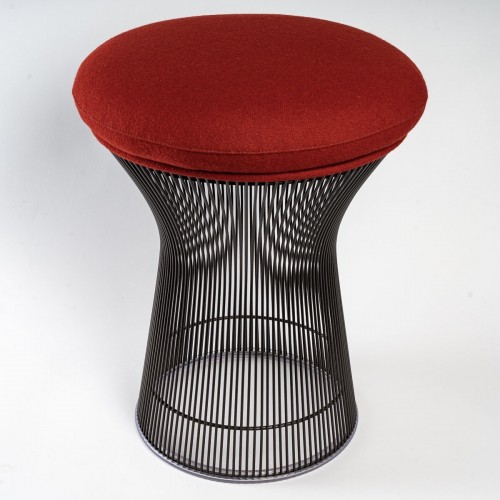 20th century - Warren Platner - Knoll International - Kvadrat Tonus Stool Bronze Metal