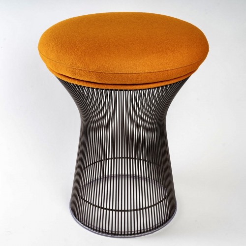 20th century - Warren Platner - Knoll International - Kvadrat Tonus Stool Bronze Metal