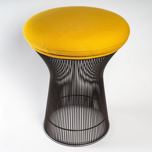 20th century - Warren Platner - Knoll International - Kvadrat Tonus Stool Bronze Metal