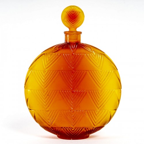 Glass & Crystal  - 1926 René Lalique - Perfume Bottle Vers Le Jour for Worth