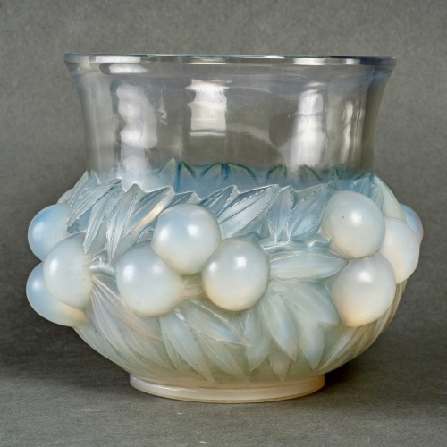 Art Déco - 1930 René Lalique - Vase Prunes