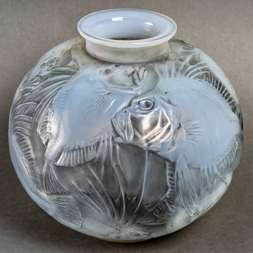 1921 René Lalique - Vase Poissons - Verrerie, Cristallerie Style Art Déco