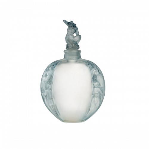 f920 René Lalique - Vase Méplat Sirènes avec bouchon Figurine