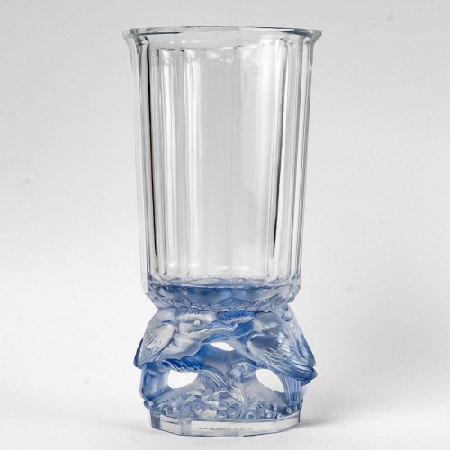 Verrerie, Cristallerie  - 1931 René Lalique - Vase Merles