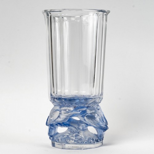Verrerie, Cristallerie  - 1931 René Lalique - Vase Merles
