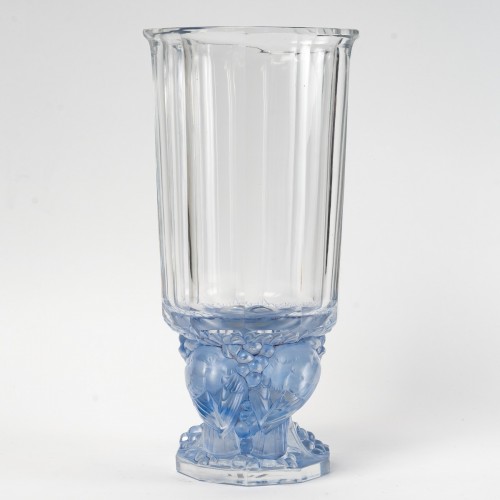 1931 René Lalique - Vase Merles - Art Déco