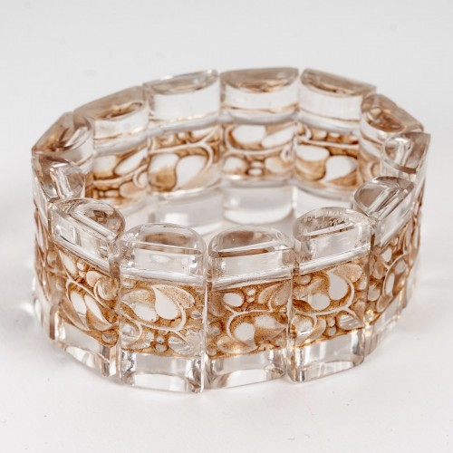 Glass & Crystal  - 1928 René Lalique - Bracelet Cerisier Art Deco