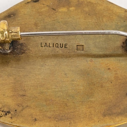1913 René Lalique - Broche Deux Figurines Dos à Dos - BG Arts
