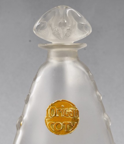 Antiquités - 1912 René Lalique - Trois flacons l'Origan pour Coty
