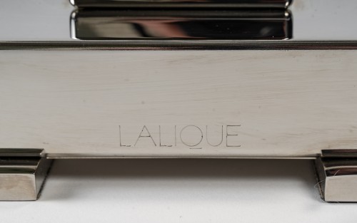  - Lalique France - Paire de Lampes "Raisins" 