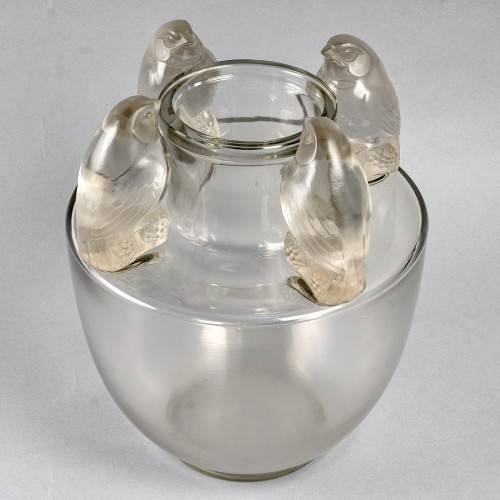 1927 René Lalique - Vase Bellecour - Verrerie, Cristallerie Style Art Déco