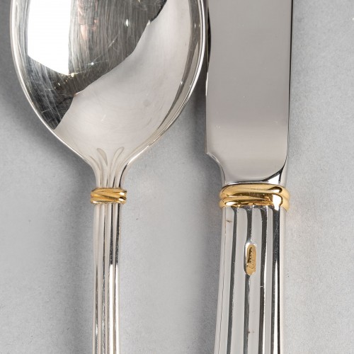 Cartier  - La Maison du Prince, 10 Cuillères et Couteaux - Argenterie et Arts de la table Style 
