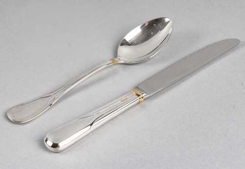  - Cartier - La Maison Du Prince 10 Spoons and Knives Silver Plated