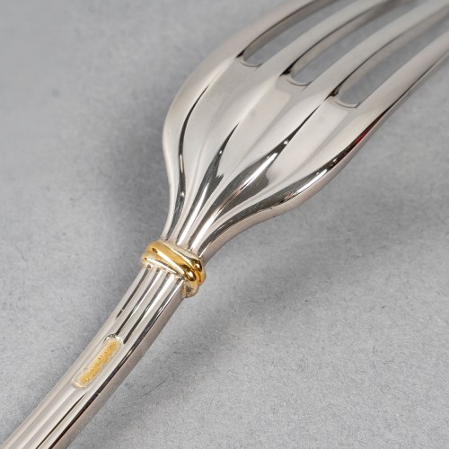  - Cartier La Maison du Prince - 18 Starter Dessert Forks Silver Plated In Box