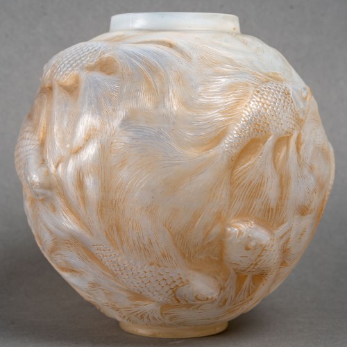 1924 René Lalique - Vase "Formose" - Verrerie, Cristallerie Style Art Déco