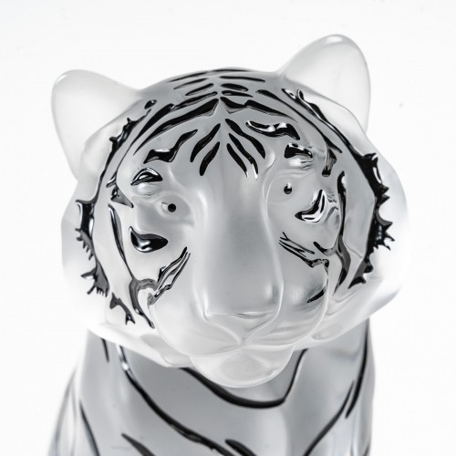 Verrerie, Cristallerie  - Lalique France - Sculpture Tigre - Neuf Coffret avec Certificat