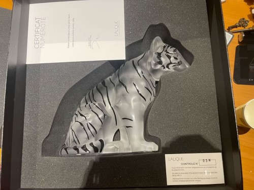 Lalique France - Tigre Neuf Coffret avec Certificat - 