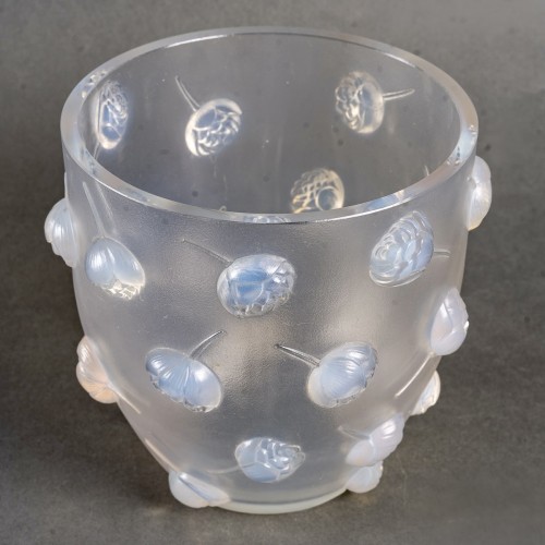 Verrerie, Cristallerie  - 1937 René Lalique - Vase Pivoines