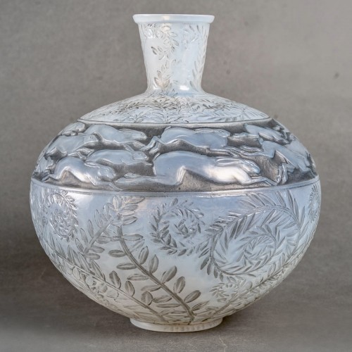 Art Déco - 1923 René Lalique - Hare Vase