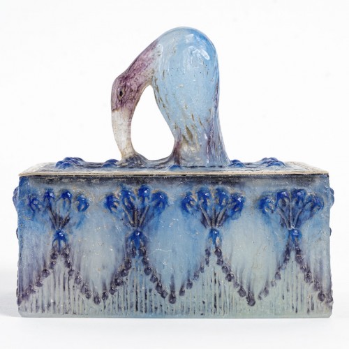 1923 Gabriel Argy Rousseau - Ibis Box - Glass & Crystal Style Art Déco