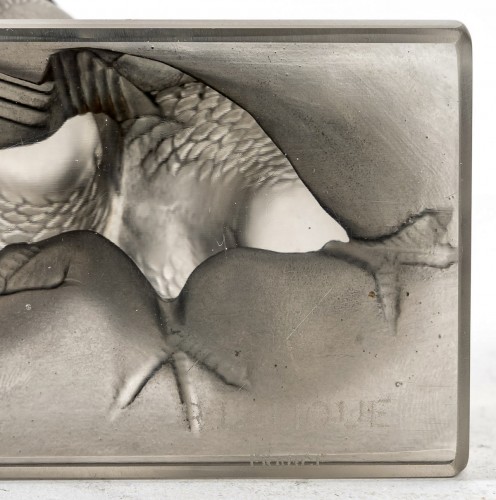 1933 René Lalique - Decoration Group Of Six Sparrows - Art Déco