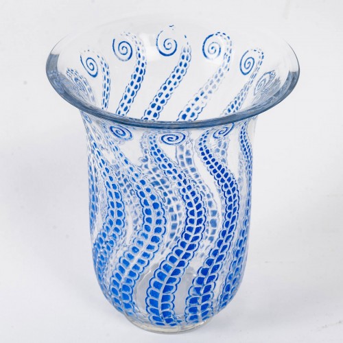 1921 René Lalique - Vase Méduse - Verrerie, Cristallerie Style Art Déco