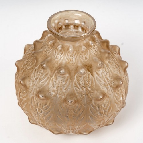 1912 René Lalique - Vase Fougères - Verrerie, Cristallerie Style Art Déco