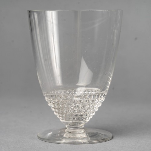 Glass & Crystal  - 1930 René Lalique - Set Of Tablewares Glasses Nippon 50 Pieces