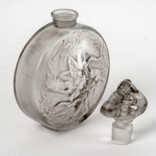 1912 René Lalique - Perfume Bottle Rosace Figurines - Glass & Crystal Style Art Déco